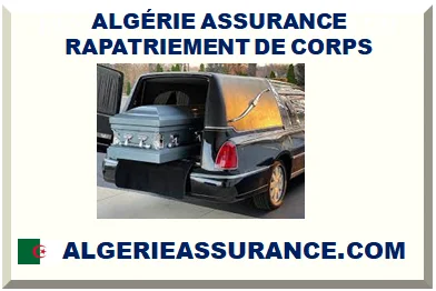 ASSURANCE RAPATRIEMENT DE CORPS VERS L'ALGÉRIE 2026