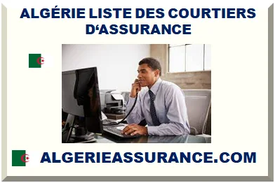 ALGÉRIE LISTE DES COURTIERS D‘ASSURANCE 2026
